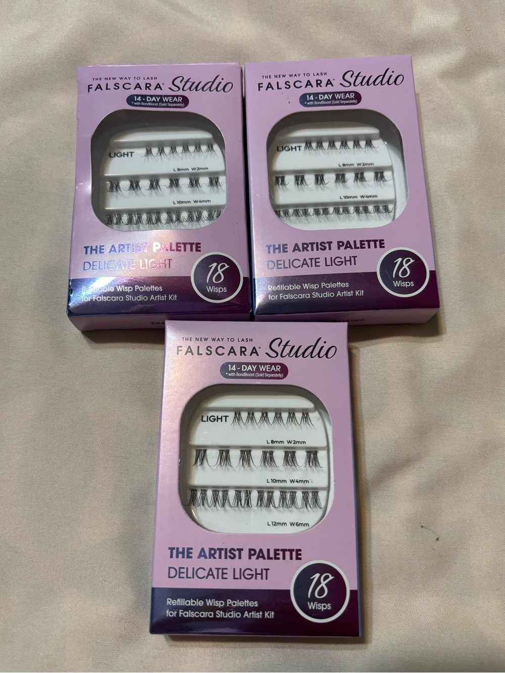 The Artist Palette Delicate Light Wisp False Lash Light (3 Pack) - Picture 1 of 2